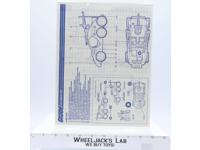 Desert Fox 6 WD Jeep ORIGINAL Instructions/ Blueprints G.I. Joe Action Figure