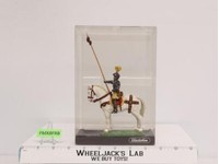 Lancer Soldier on White Horse with Weapon 7" Elastolin by Preiser 52354 NIB