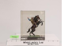 Soldier on Black Horse with Weapon 5.5" Elastolin by Preiser #7272 NIB