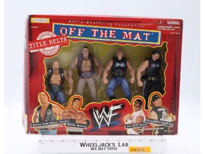 Off the Mat New Age Outlaws WWF Wrestling 1998 Jakks Pacific Action Figure Set
