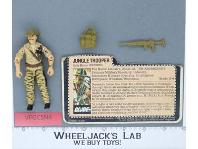 Recondo V1 100% Complete G.I. Joe 1984 Hasbro Vintage Action Figure