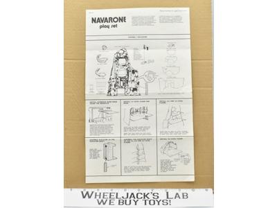 Navarone Mountain Playset Instructions ONLY 1980 Mego