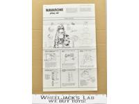 Navarone Mountain Playset Instructions ONLY 1980 Mego