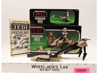 Speeder Bike 100% Complete W/Box Star Wars ROTJ 1983 Kenner Vehicle MINT