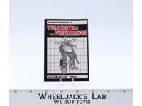 Tracks Action Figure Instructions Manual Booklet 1985 Hasbro G1 Transformers