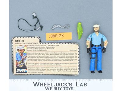 Shipwreck V1 100% Complete G.I. Joe 1985 Hasbro Vintage Action Figure