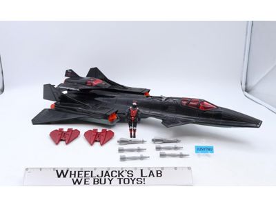 Cobra Night Raven S3P 100% Complete GI Joe 1986 Hasbro Action Figure Vehicle