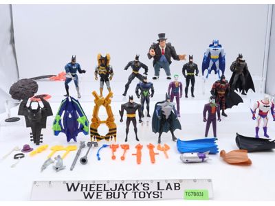 Lot of 14 Batman DC Superheroes Villains ToyBiz Kenner Figures + Accessories
