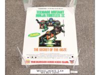 Secret of the Ooze Teenage Mutant Ninja Turtles TMNT Burger King Kids Club 22x17