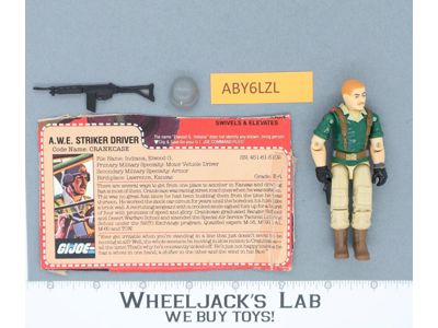 Crankcase V1 100% Complete G.I. Joe 1985 Hasbro Vintage Action Figure