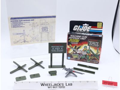 Machine Gun Defense Unit 100% Complete W/Box GI Joe 1984 Hasbro Action Figure