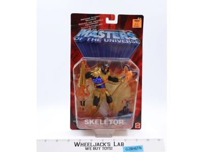 Gold Skeletor He-Man 200X Masters Of The Universe MOTU 2001 Mattel NEW SEALED