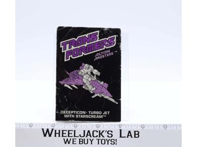 Turbo Jet with Starscream Instruction Manual Booklet 1984 Hasbro G1 Transformers