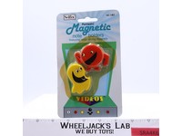 Smileys Magnets Pac-Man Video Game Magnets 1982 Selfix Vintage NEW SEALED