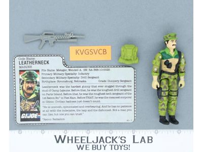 Leatherneck V1 100% Complete G.I. Joe 1986 Hasbro Vintage Action Figure