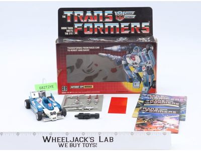 Mirage W/ BOX 100% Complete Boxed 1985 Vintage Hasbro G1 Transformers