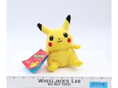 #25 Pikachu Pokémon 1998 Hasbro Mini Bean Bag Stuffed Plush NEW W/ TAGS
