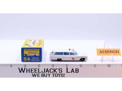 S&S Cadillac Ambulance 54 W Original Box Lesney Matchbox 1960's England