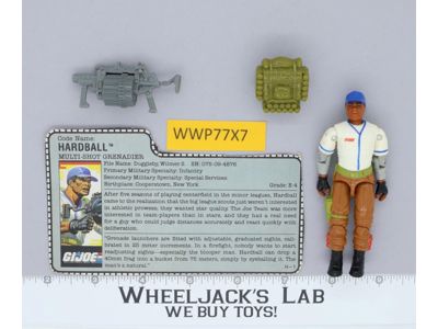 Hardball V1 100% Complete G.I. Joe 1988 Hasbro Vintage Action Figure
