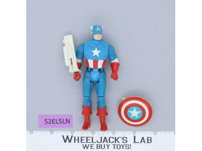 Captain America Marvel Super Heroes 1990 ToyBiz Action Figure 5" w/ Shield
