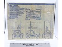 A.W.E. Striker 1985 ORIGINAL Instructions Blueprints G.I. Joe Hasbro Vehicle