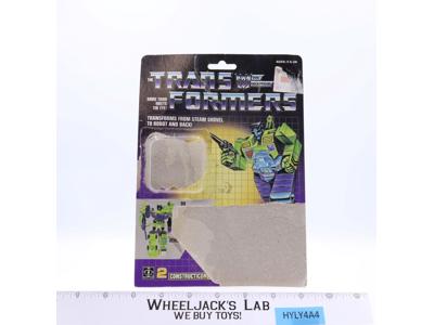 Scavenger Devastator Cardback W/BUBBLE ONLY Vintage 1985 G1 Transformers Figure