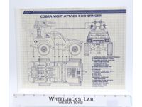Cobra Night Attack 4-WD Stinger 1984 ORIGINAL Instructions Blueprints G.I. Joe
