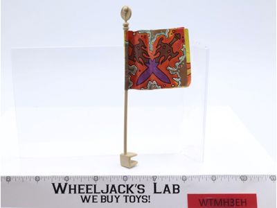 Castle Grayskull Flag + Pole He-Man Masters of the Universe MOTU Mattel