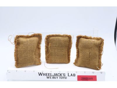 Combat Sandbag Set of 3 GI Joe Action Soldier 1964 Hasbro Accessory Vintage