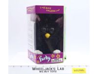 Black Furby White Feet Pink Ears Brown Eyes 1998 Tiger Hasbro NEW MIB