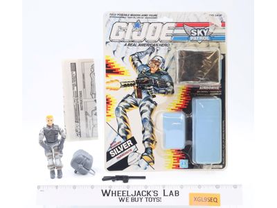 Airborne V1 100% Complete W/ Cardback 1990 G.I. Joe Hasbro Vintage Action Figure