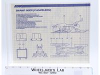 Swamp Skier 1984 ORIGINAL Instructions/ Blueprints G.I. Joe Hasbro Action Figure