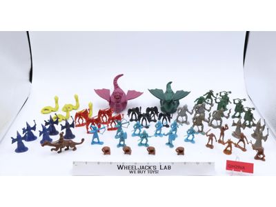 Lot of 48 Figures + 2 Creatures Dragonriders of the Styx 1981 DFC Vintage