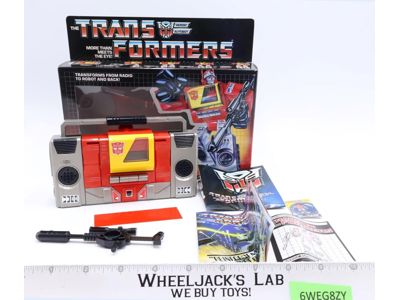 Blaster 100% Complete W/Box & Insert 1985 Vintage Hasbro G1 Transformers Figure