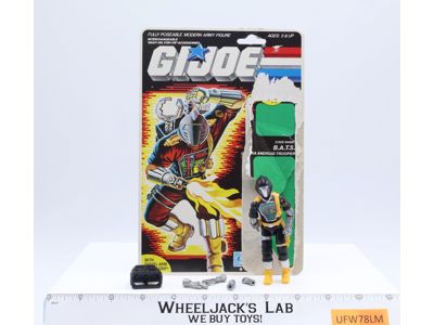 B.A.T.S. V1 Complete 36 Cardback 1986 G.I. Joe Hasbro Vintage Action Figure