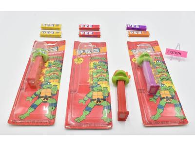 Teenage Mutant Ninja Turtles Pez Dispensers X3 1993