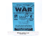 NWC Official Program 1994 The War Continues AUTOGRAPHED Cactus Jack Barbarian