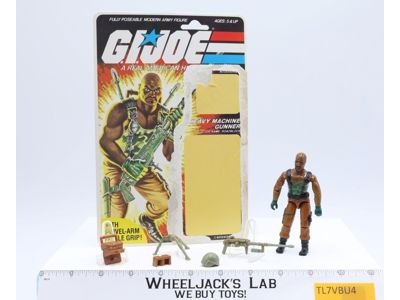Roadblock V1 Complete 32 Cardback 1984 G.I. Joe Hasbro Vintage Action Figure
