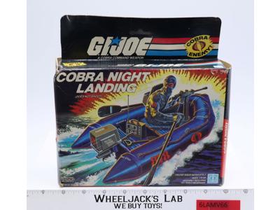 Cobra Night Landing 100% Complete W/Box GI Joe 1985 Action Figure Vehicle