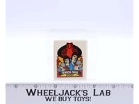 Milton Bradley Crimson Twins Collector Card Sticker GI Joe 1986 Hasbro Vintage