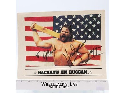 Hacksaw Jim Duggan AUTOGRAPHED 8x10 Photograph WWF Wrestling