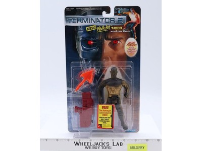 White Hot T-1000 w/ Arrow Blaster Terminator 2 1991 Kenner Action Figure MOSC