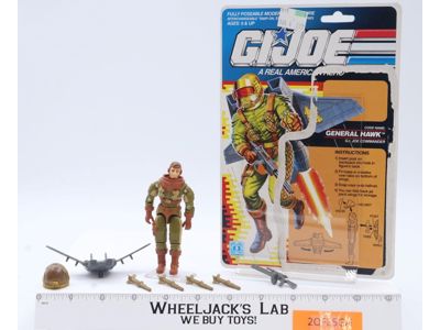 General Hawk V1 Complete W/ Cardback 1991 G.I. Joe Vintage Hasbro Action Figure