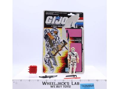 Storm Shadow V2 100% Complete W/ Uncut Cardback 1988 GI Joe ARAH Vintage Figure