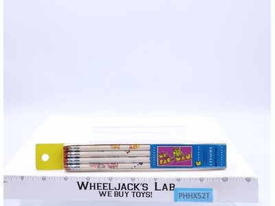 Set of 4 Ms. Pac-Man Pencils 1980 Bally Midway Empire Pencil Corp NEW SEALED