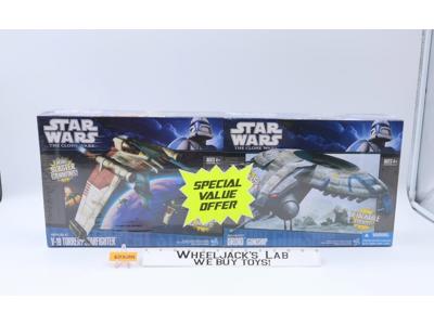 V-19 Torrent Starfighter + Droid Gunship Star Wars Clone Wars Hasbro NEW SEALED