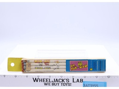 Set of 4 Ms. Pac-Man Pencils 1980 Bally Midway Empire Pencil Corp NEW SEALED