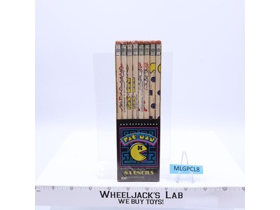 Set of 8 Pac-Man Pencils 1980 Bally Midway Empire Pencil Corp NEW SEALED