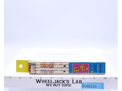Set of 4 Ms. Pac-Man Pencils 1980 Bally Midway Empire Pencil Corp NEW SEALED