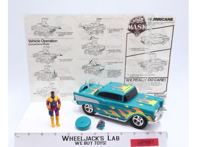 Hurricane W/Hondo MacLean 100% Complete MASK M.A.S.K. 1986 Kenner Action Figure